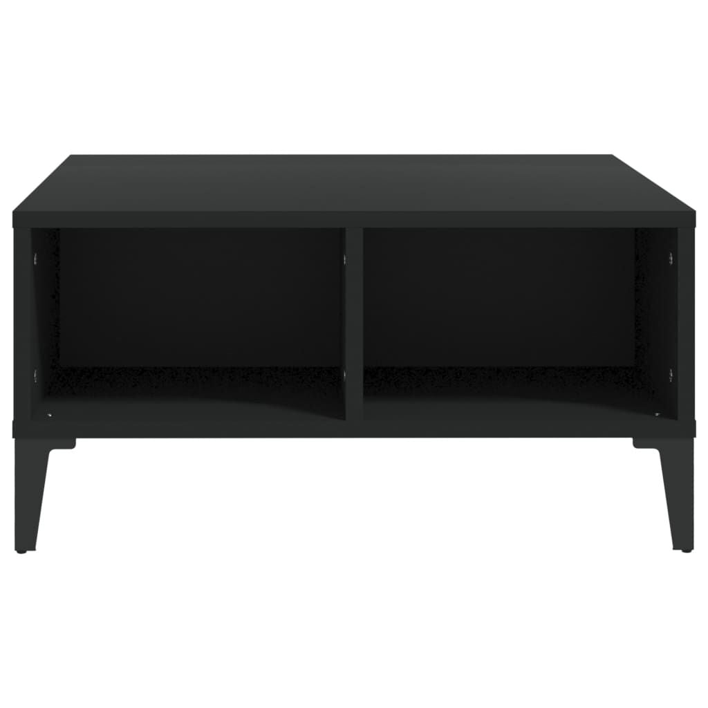 Couchtisch Schwarz 60X60X30 Cm Holzwerkstoff