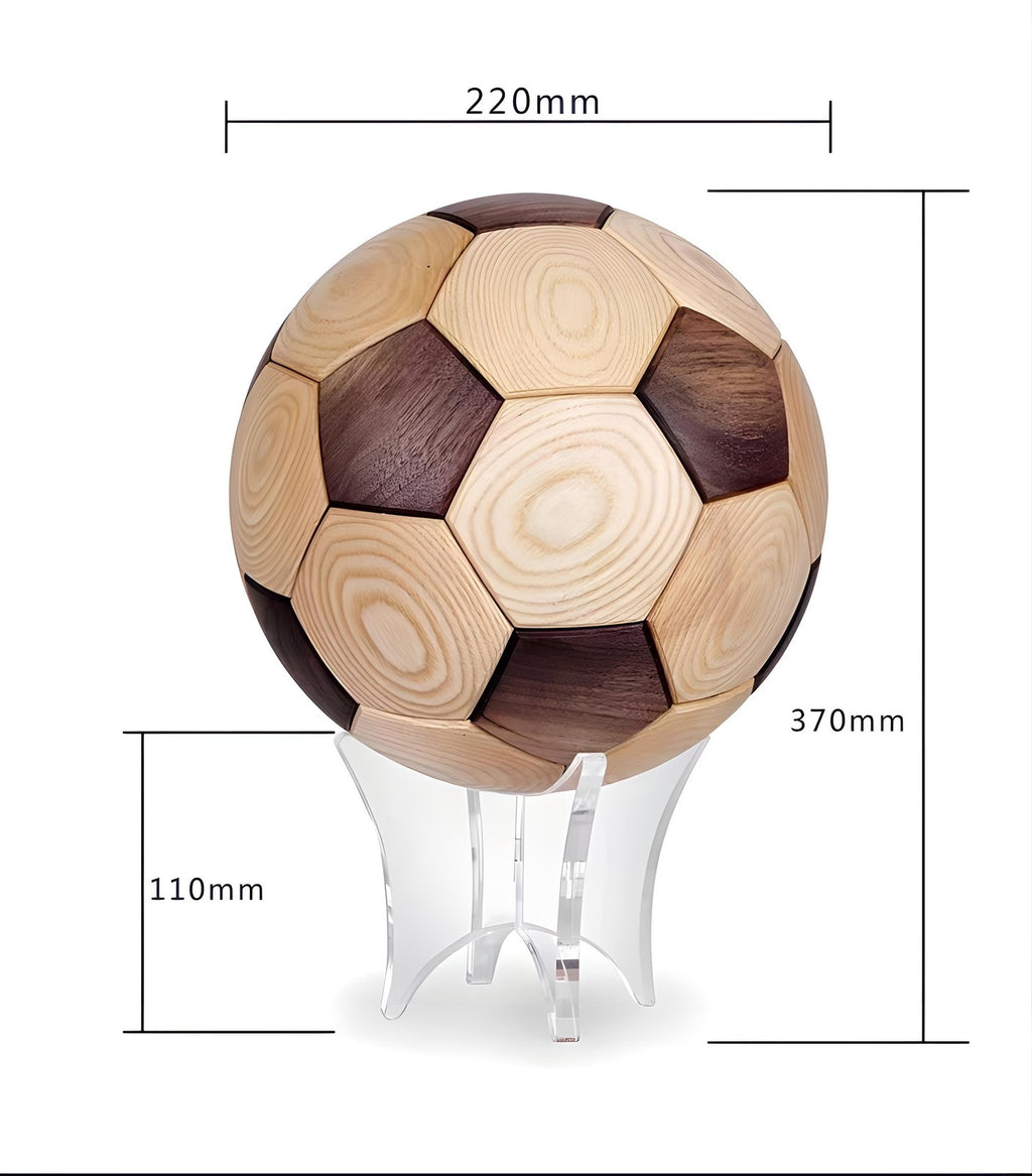 Holz-Fußball Holztrophäe Fußball Dekomodern WM Männer Geschenk Puzzle Spiel