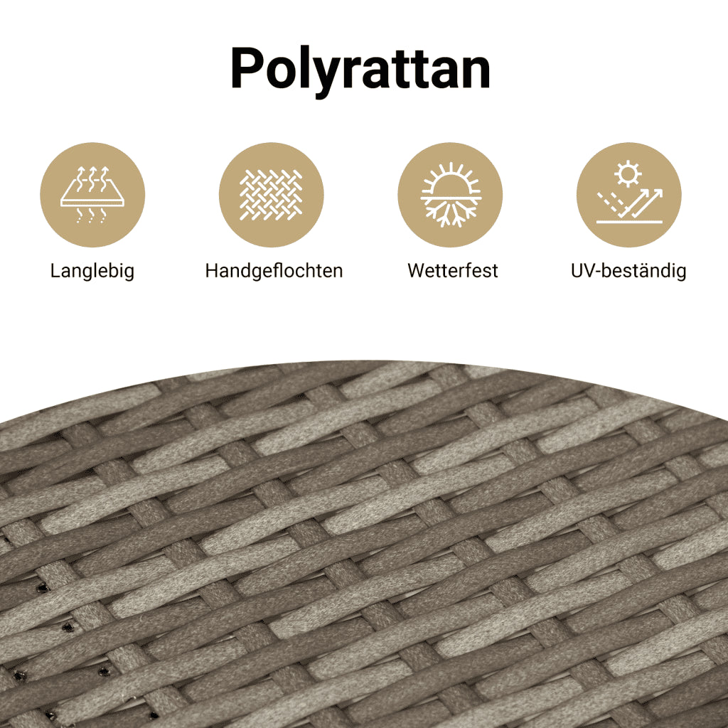 Gartenmöbel Set Essgruppe Sitzgruppe Gartengarnitur Gartenset Poly Rattan VidaXL