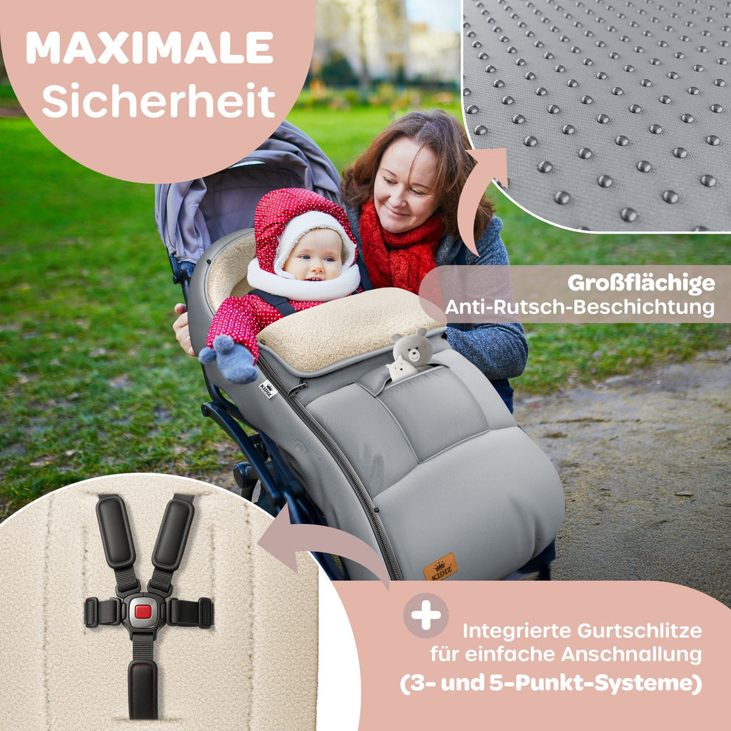 KIDIZ® Babyfußsack Baby Winterfußsack Kinderwagenfuß