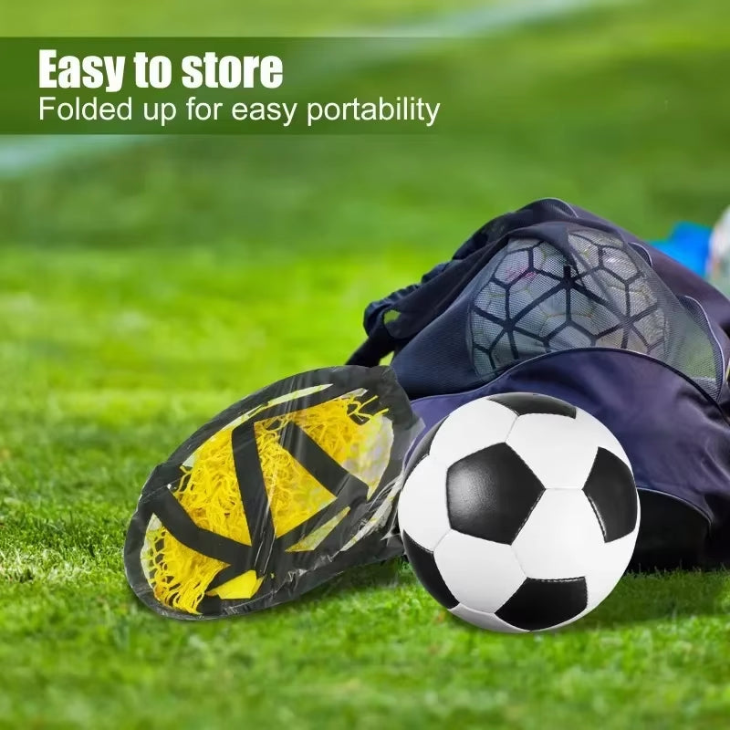 Football Target Net Foldable Football Training Net Easy to Attach and Detach Soccer Goal for Football Training Practice 17X28In