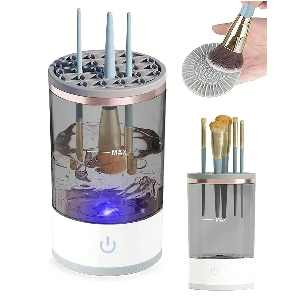 (US Shipping ) Automatic Brush Cleaner Electric Makeup Brush Cleaning Machine Fast Clean Dryer
