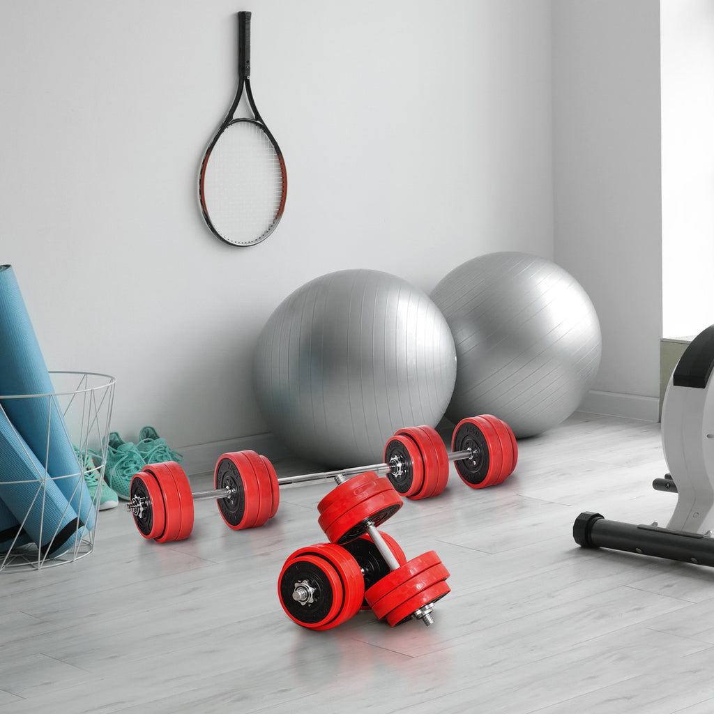 Hantelset Verstellbare Langhantel & Kurzhantel Fitness-Übung