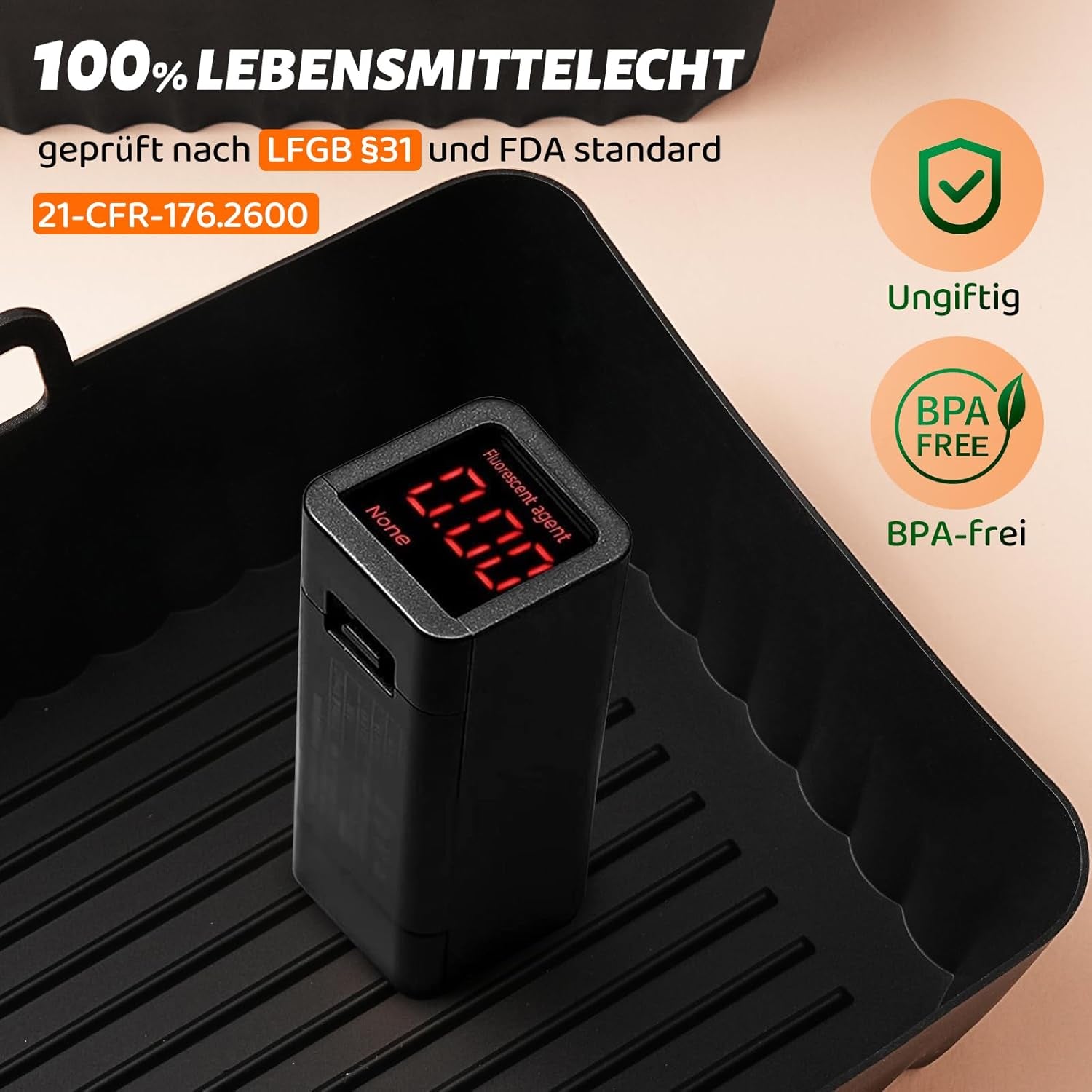 Ninja Heißluftfritteuse Zubehör - Airfryer Zubehör Set Für Ninja Foodi Max Dual Zone AF400EU/AF300EU, AF400EUCP, DZ400EU, 7,6L–9,5L | Bpa-Frei, Spülmaschinenfest, Wiederverwendbar