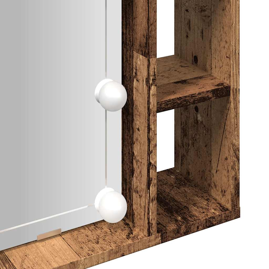 Spiegelschrank Mit LED Badschrank Badspiegel Badezimmer Hängeschrank VidaXL