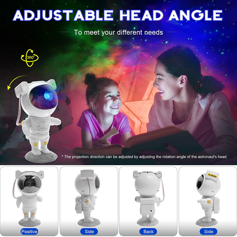 (US-Shipping) Astronaut Projector Galaxy Starry Sky Night Light Ocean Star LED Lamp Remote