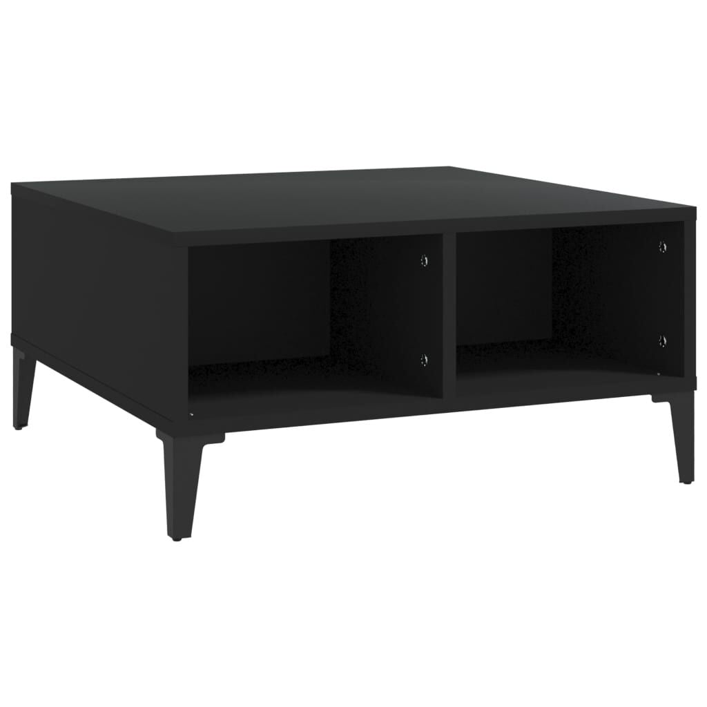 Couchtisch Schwarz 60X60X30 Cm Holzwerkstoff