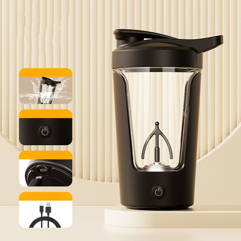 (US-DE Shipping) 400ML Electric Protein Shaker Bottle