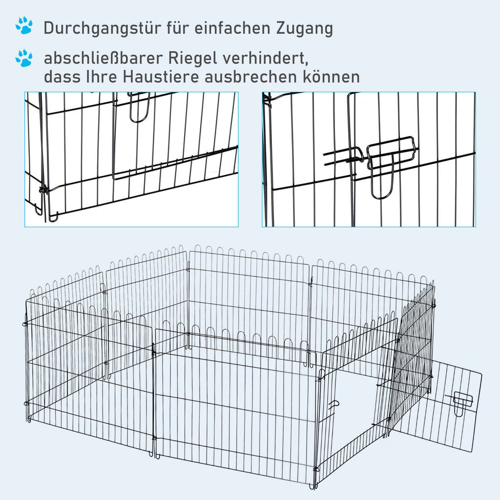 Pawhut Welpenauslauf Welpenzaun Laufstall Freilaufgehege Welpengitter 5 Maßen
