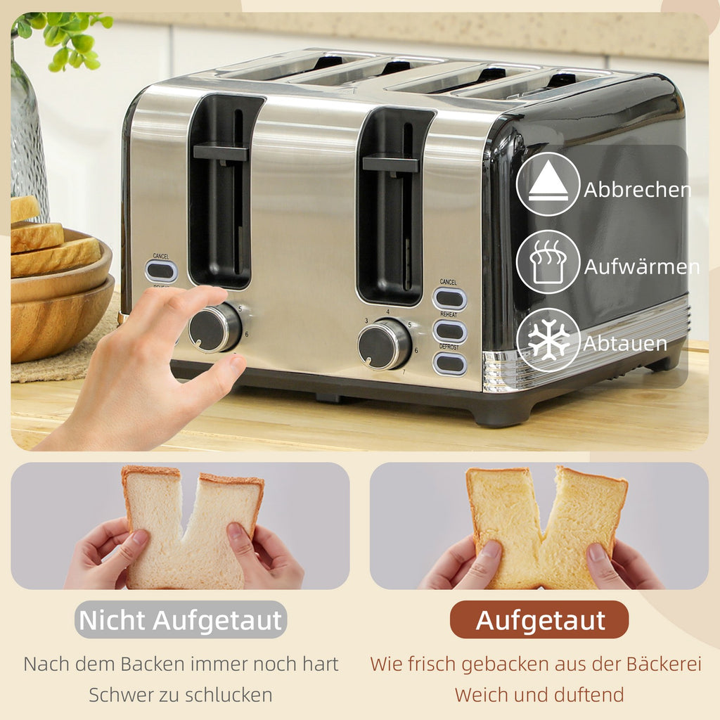 Wasserkocher- Und Toaster-Set, 7 Bräunungsstufe