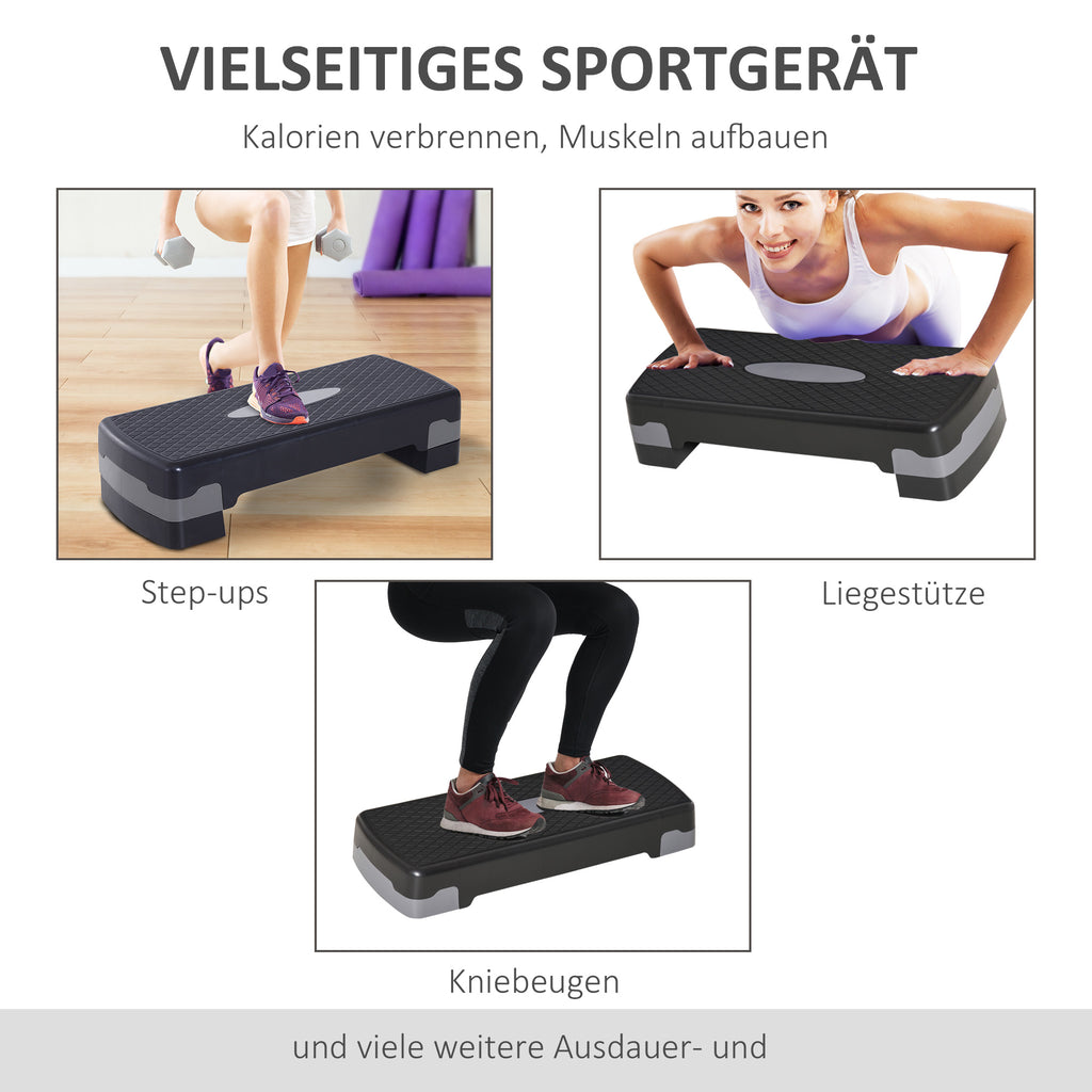 Steppbrett Aerobic Fitness Stepper Heimtrainer Höhenverstellbar