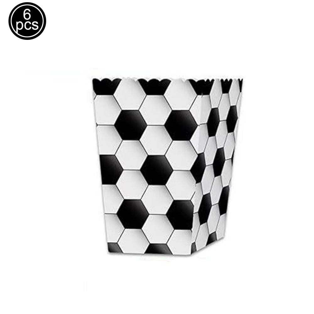 Soccer Paper Snack Bowls Disposable Dessert Food Paper Cups Birthday Party Supplies Football Theme Birthday Party Decors