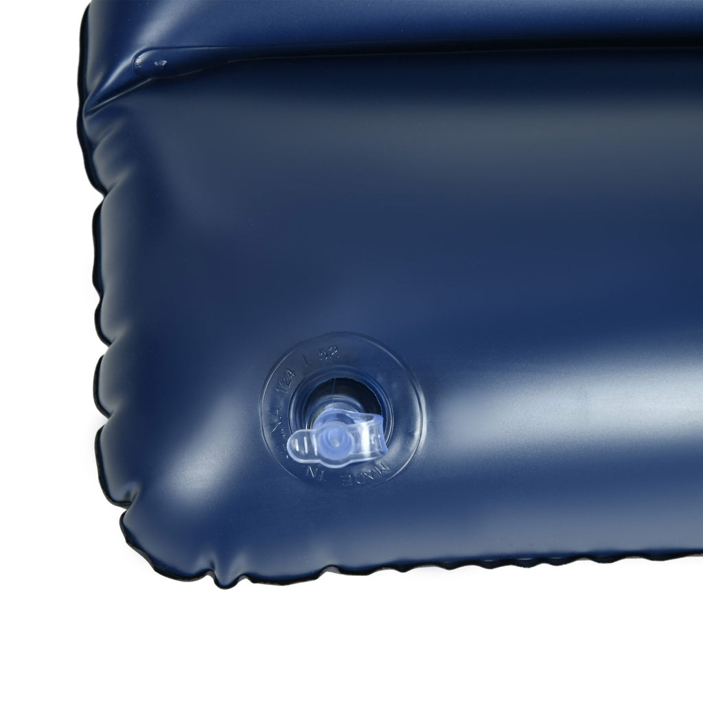 Luftbett, Luftmatratze Mit Handpumpe, Kopfkissen, Blau, 203 X 152 X 22 Cm