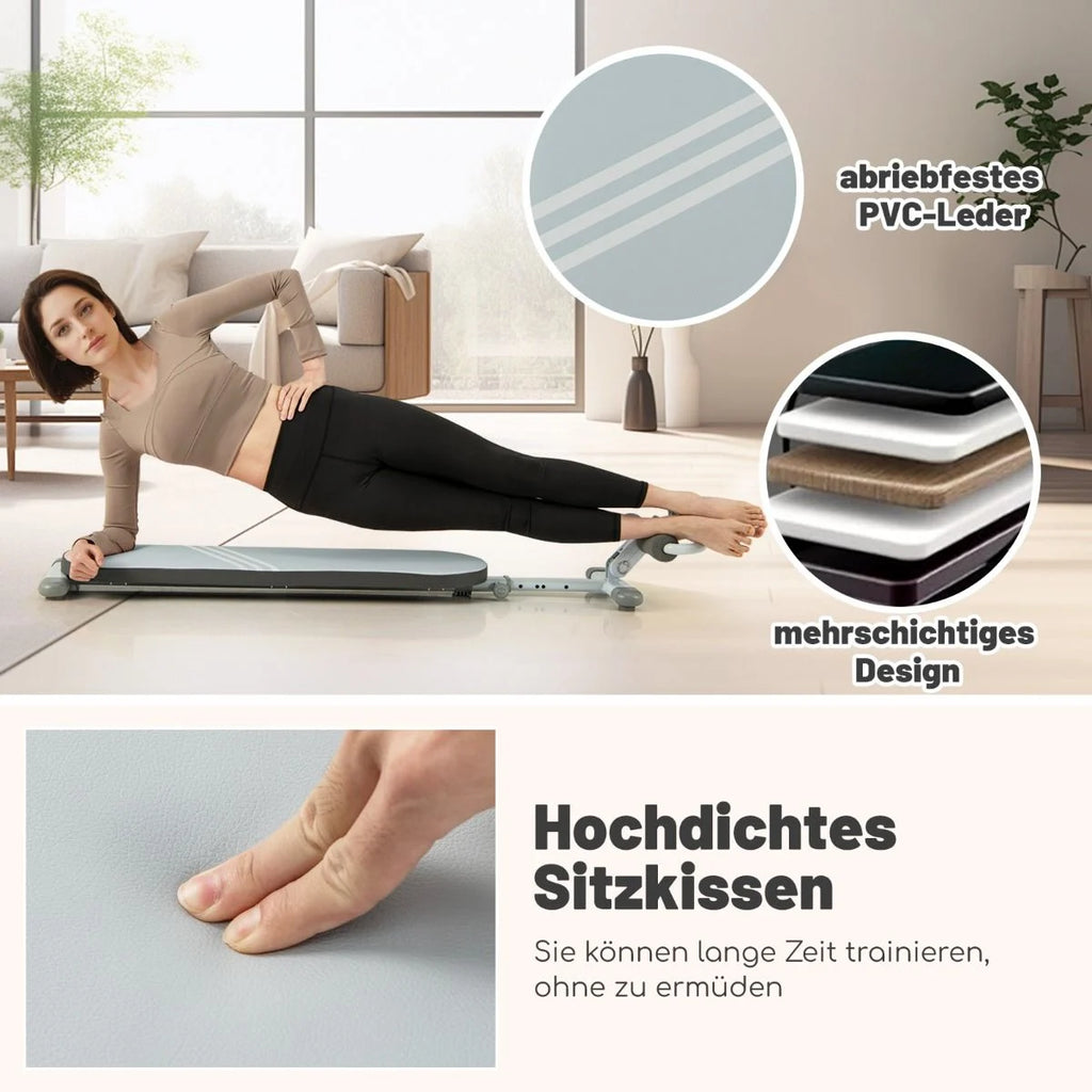 Klappbare Sit up Bank Mit 3 Fach Verstellbaren Winkeln & Handyhalterung Trainingsbank Geeignet Für Jugendliche Von 14-18 Jahren