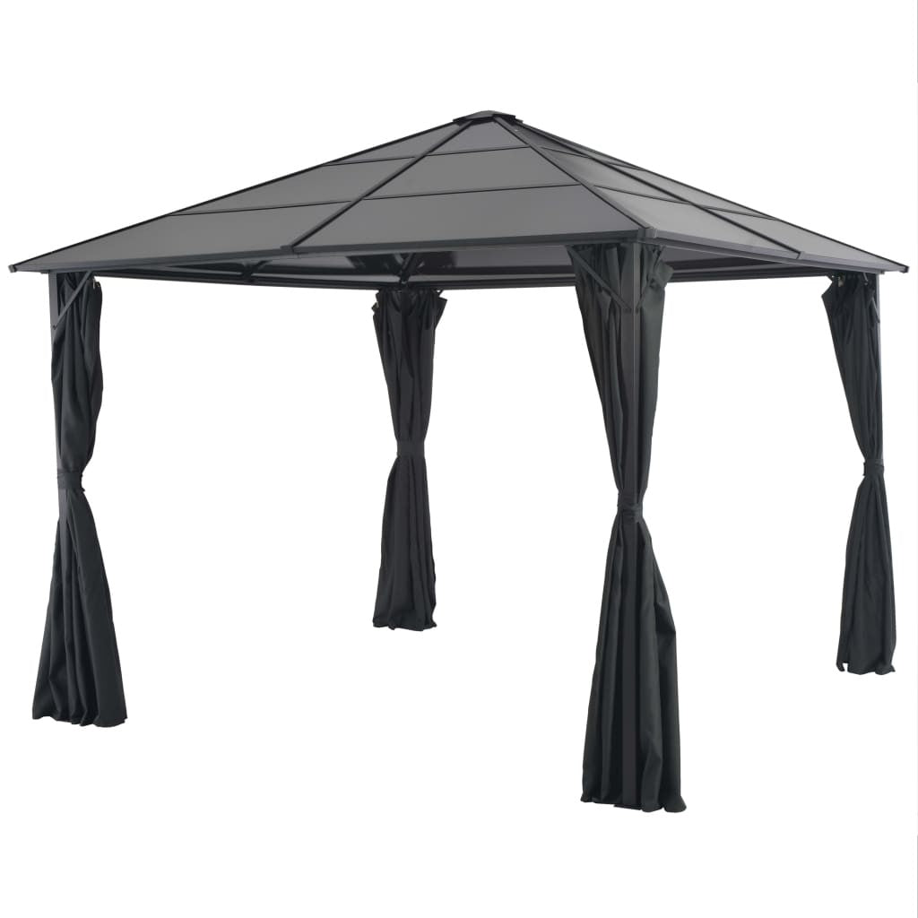 Gartenpavillon Schwarz Pavillon Partyzelt Festzelt Gartenzelt 4X3/3X3M VidaXL