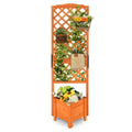 Pflanzkasten 180 Cm Hohes Gartenbeet Mit Spalier Orange