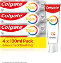 Colgate Zahnpasta Total Original Zahncreme Gegen Karies Und Plaque. Schützt Den Zahnschmelz, 4X100Ml