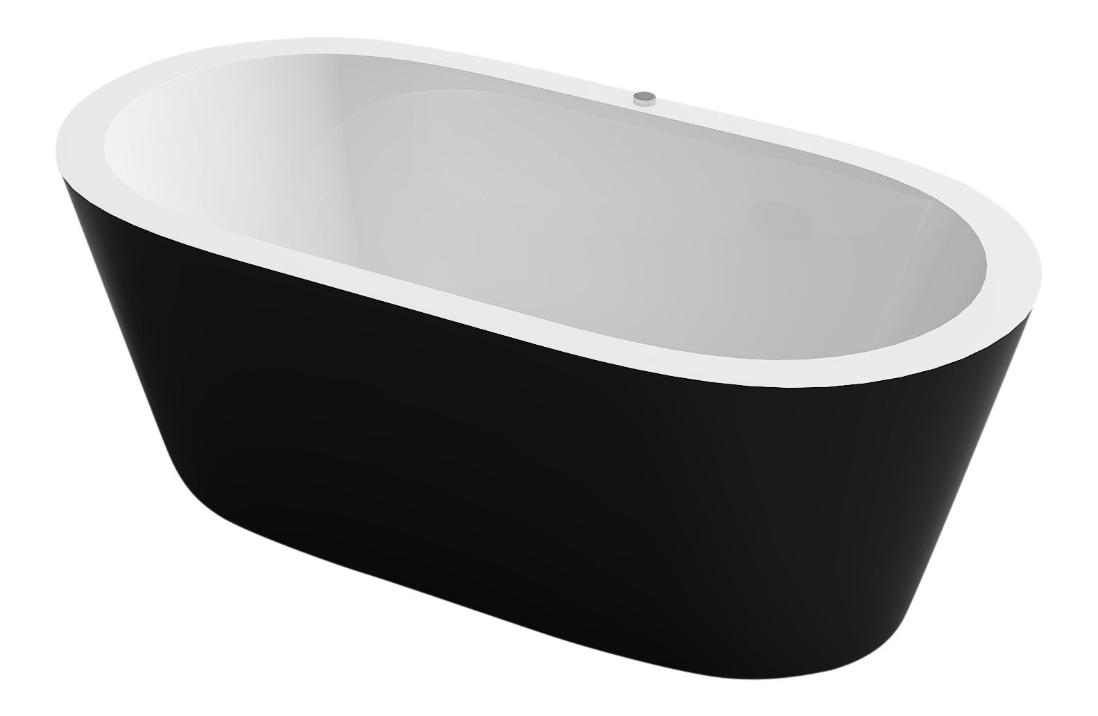 Badewanne Maggiore II Whirlpool Schwarz Bad Wanne Badausstattung Luftdüsen