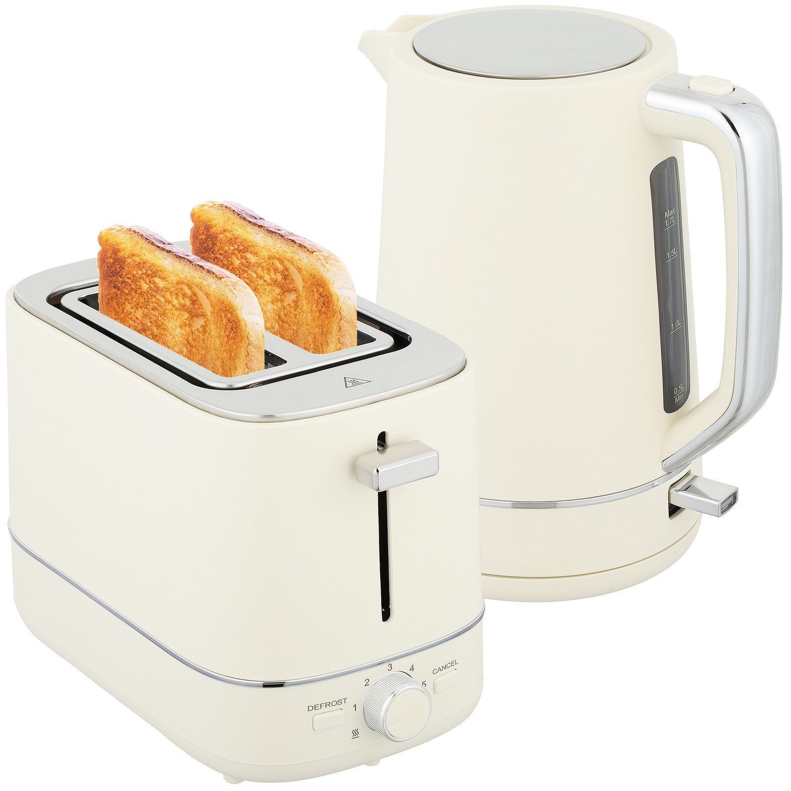 Wasserkocher Toaster Set Frühstück-Set Mit 1,7L Wasserkocher, 2 Scheiben Toaster
