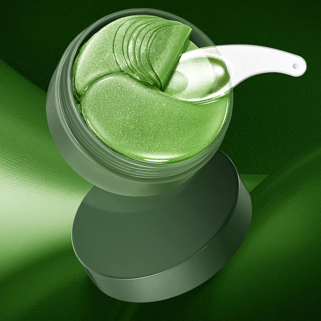 Aloe Vera Augenpads,Feuchtigkeitsspendende Augenmaske Zur Milderung Von Augenringen, Falten, Schwellungen Und Tränensäcken, Kühlend Und Straffend Für Müde Augen, 60 Stück