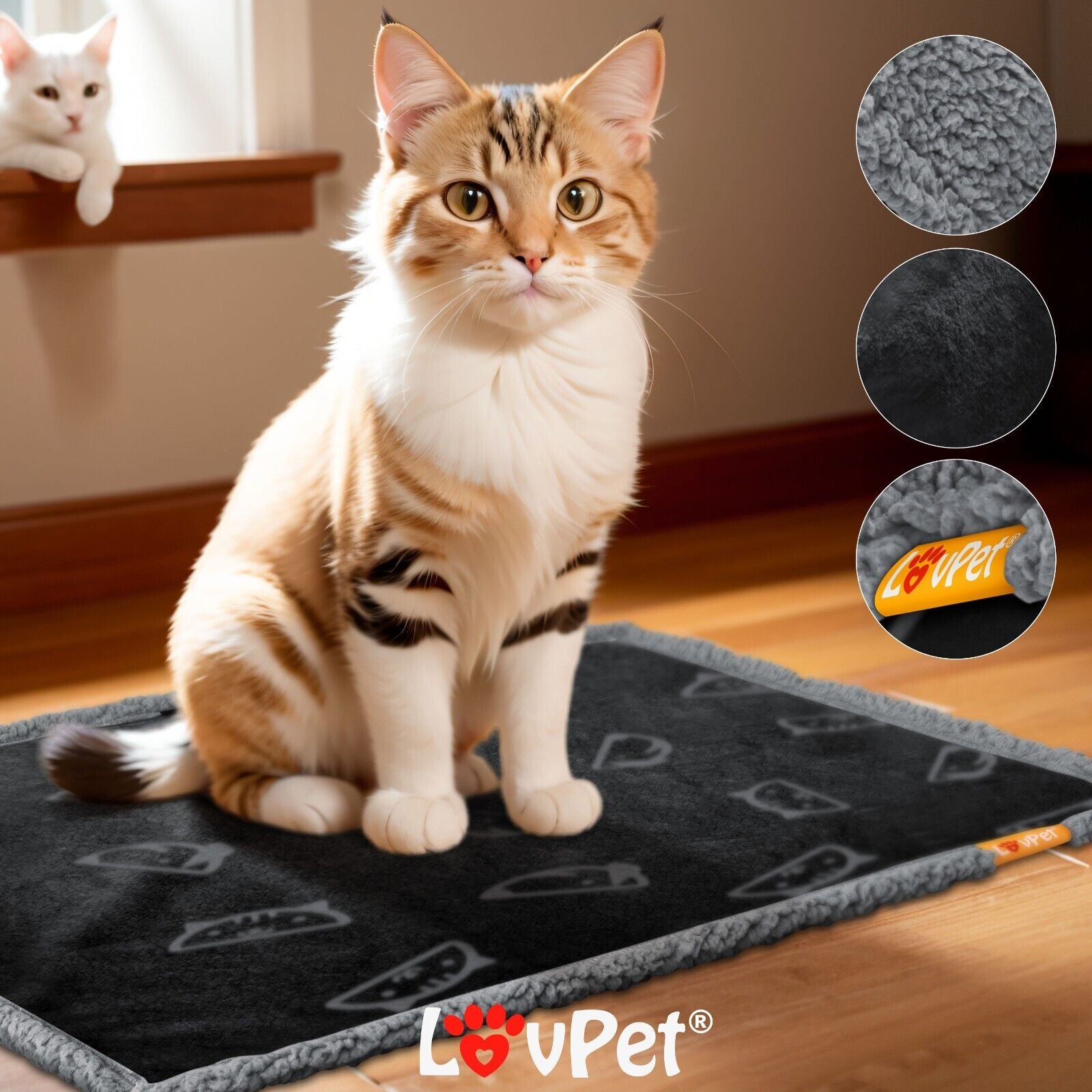 LOVPET® Hunde Decke Wasserdicht Haustier Trockenbett Fleece, 3X Spielzeugknochen