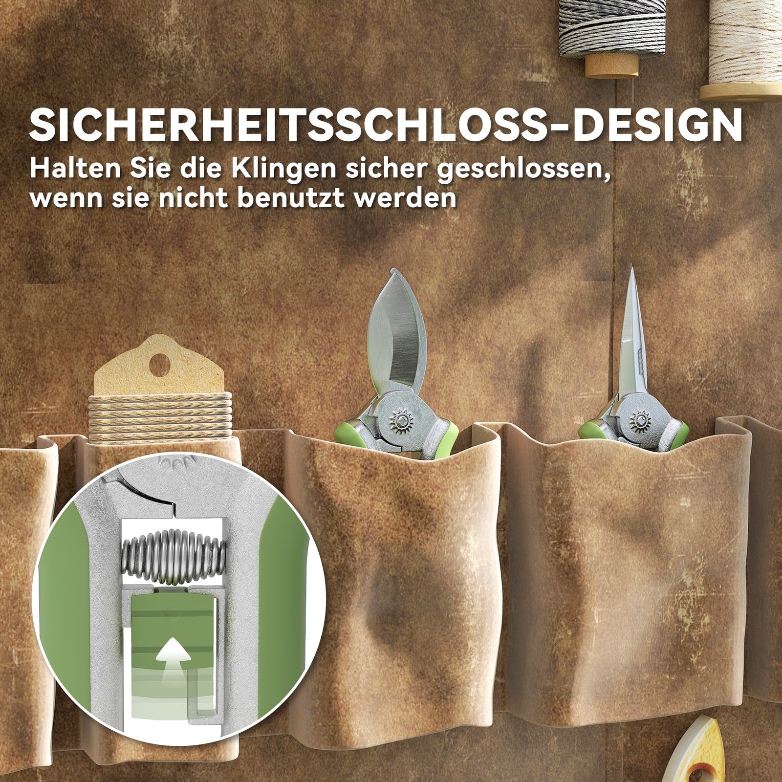 Gartenwerkzeug Set 2 Stück Garten Werkzeug Aus Edelstahl Gartengeräte Grün