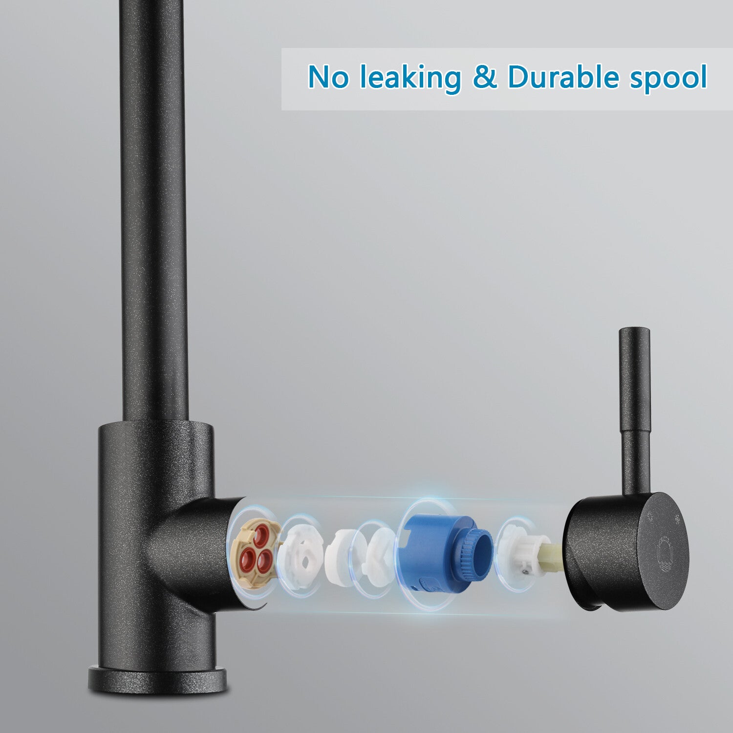360° Drehbarer Küchenarmatur Wasserhahn Mischbatterie Küche Spültischarmat