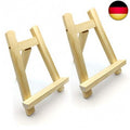 2 Stück Mini Staffelei, Tischplatte Tischkalender Ständer Holz, Kleine T