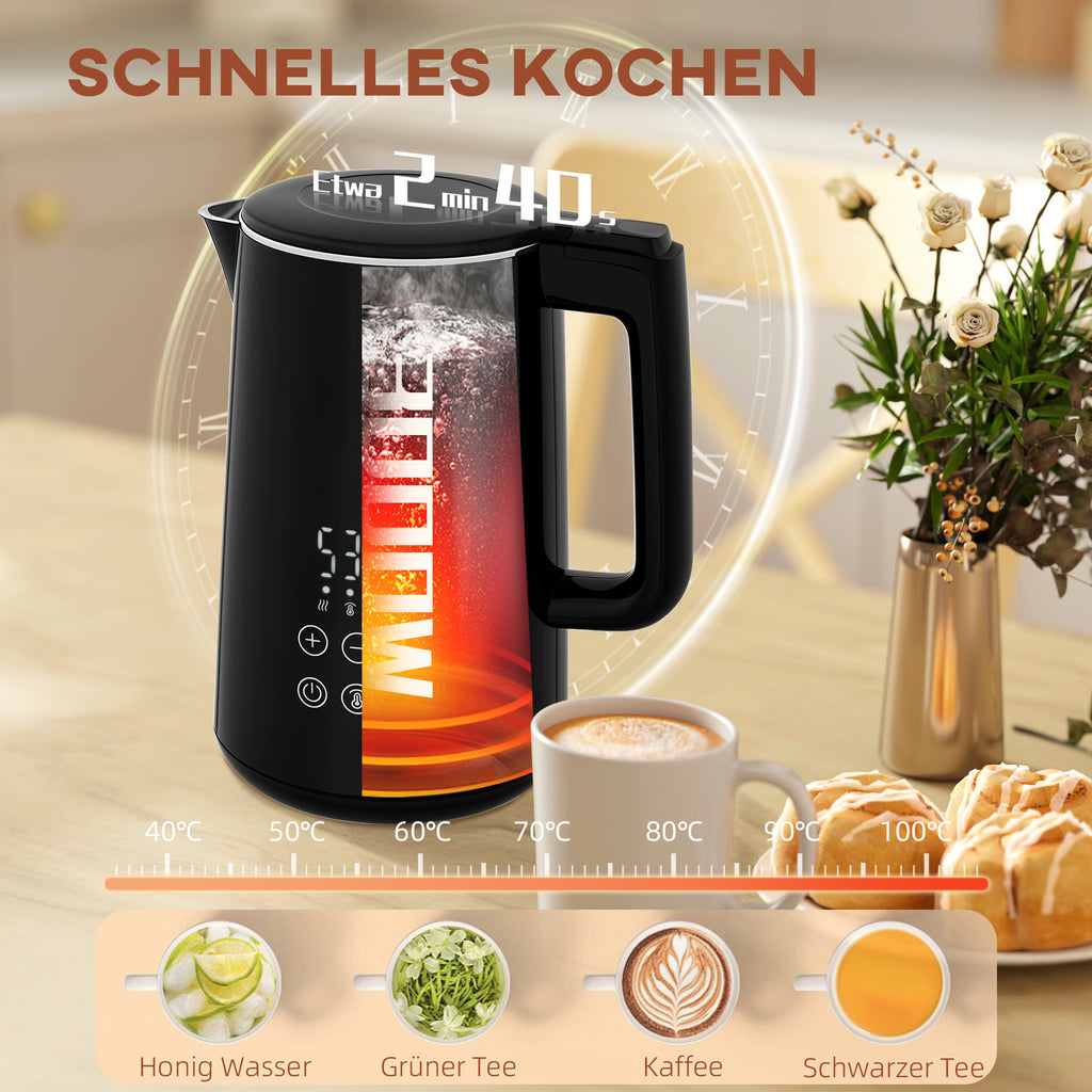 Küchenset Mit Wasserkocher Und Toaster, 7 Bräunungsstufe