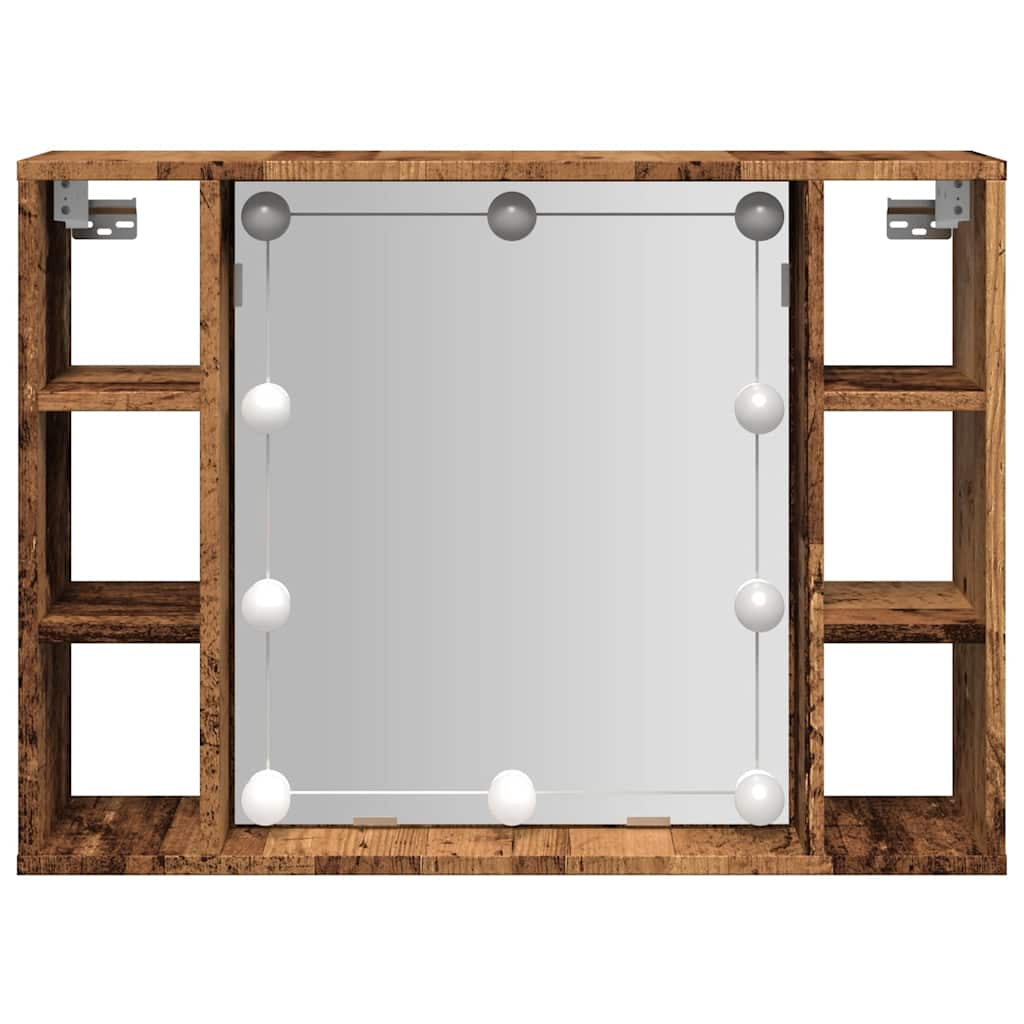 Spiegelschrank Mit LED Badschrank Badspiegel Badezimmer Hängeschrank VidaXL