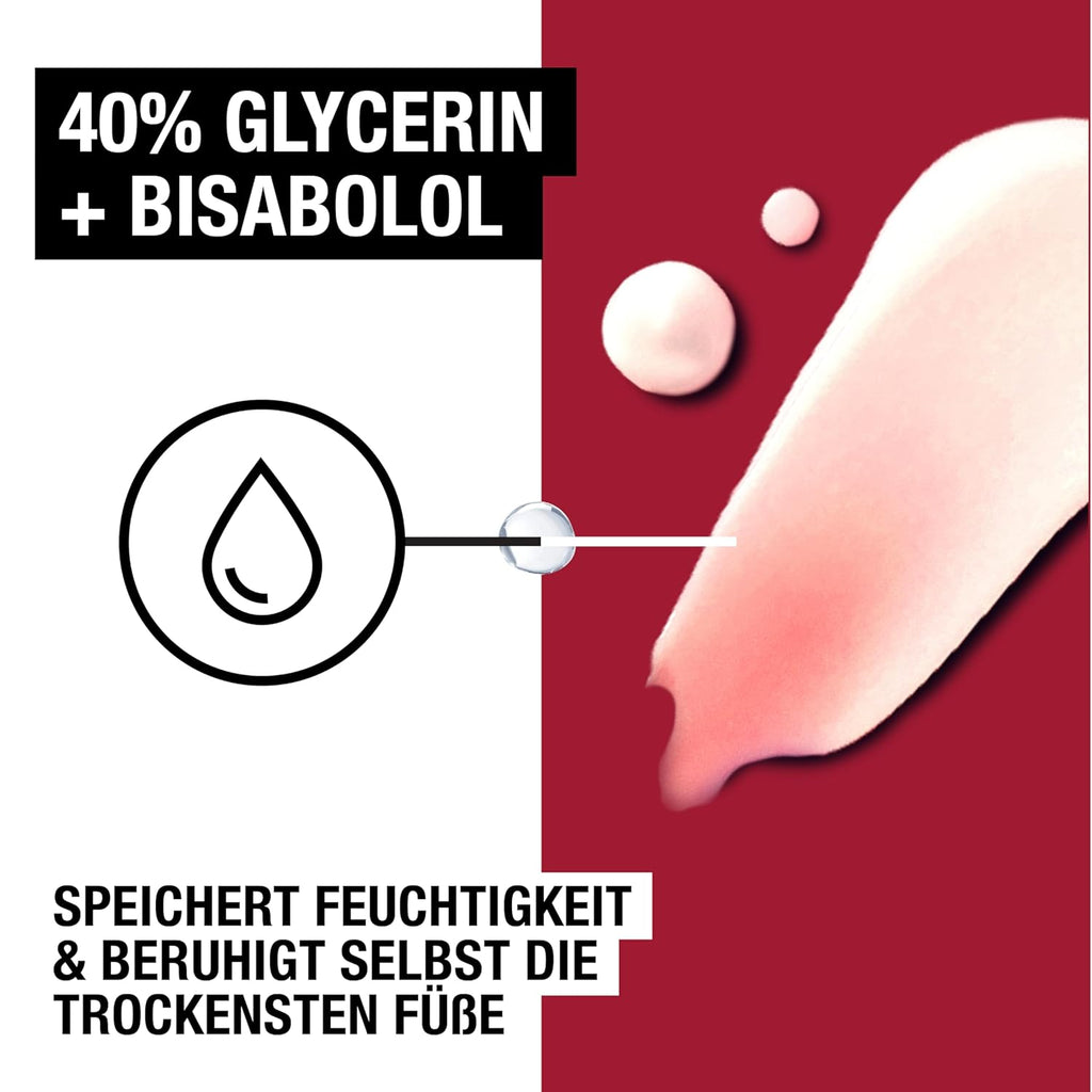 Neutrogena Ultra Reichhaltige Fußcreme, Nicht Fettende Fußpflege Creme Mit 40Prozent Glycerin + Bisabolol, Schnell Einziehende Feuchtigkeitscreme Für Trockene Und Beanspruchte Füße 100 Ml