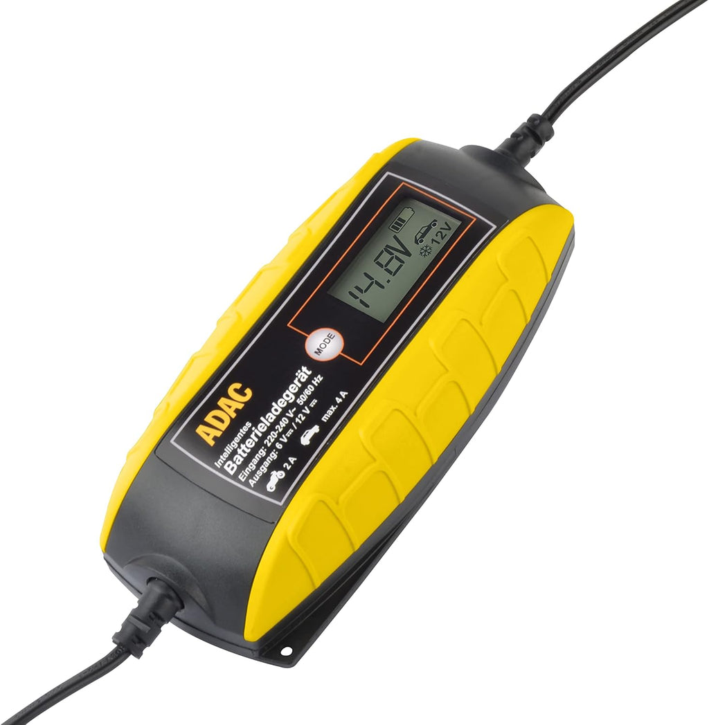 ADAC Batterie-Ladegerät, 6 Und 12 Volt, Mit Komfort-Klemme | M12716
