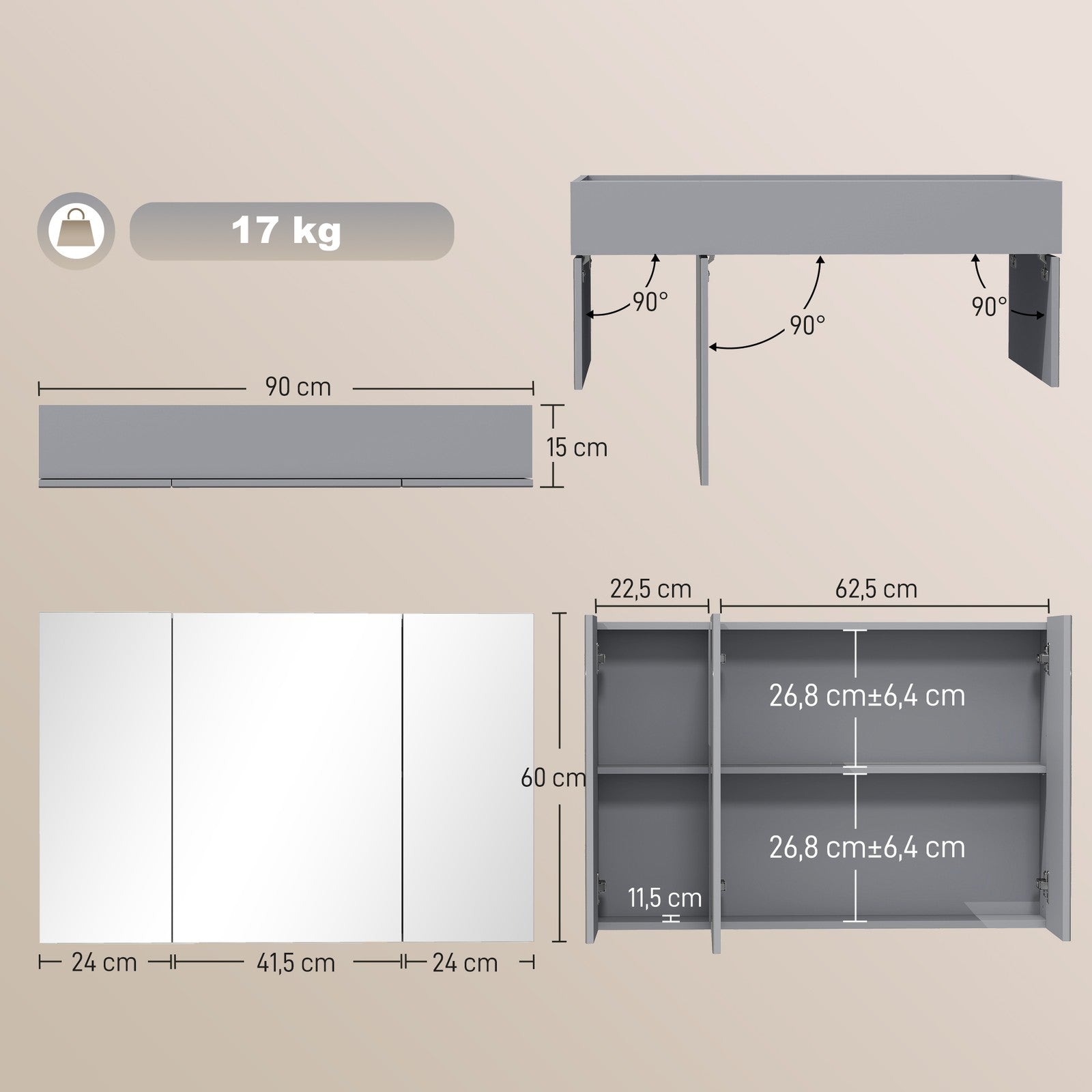 Spiegelschrank Bad Badezimmerschr