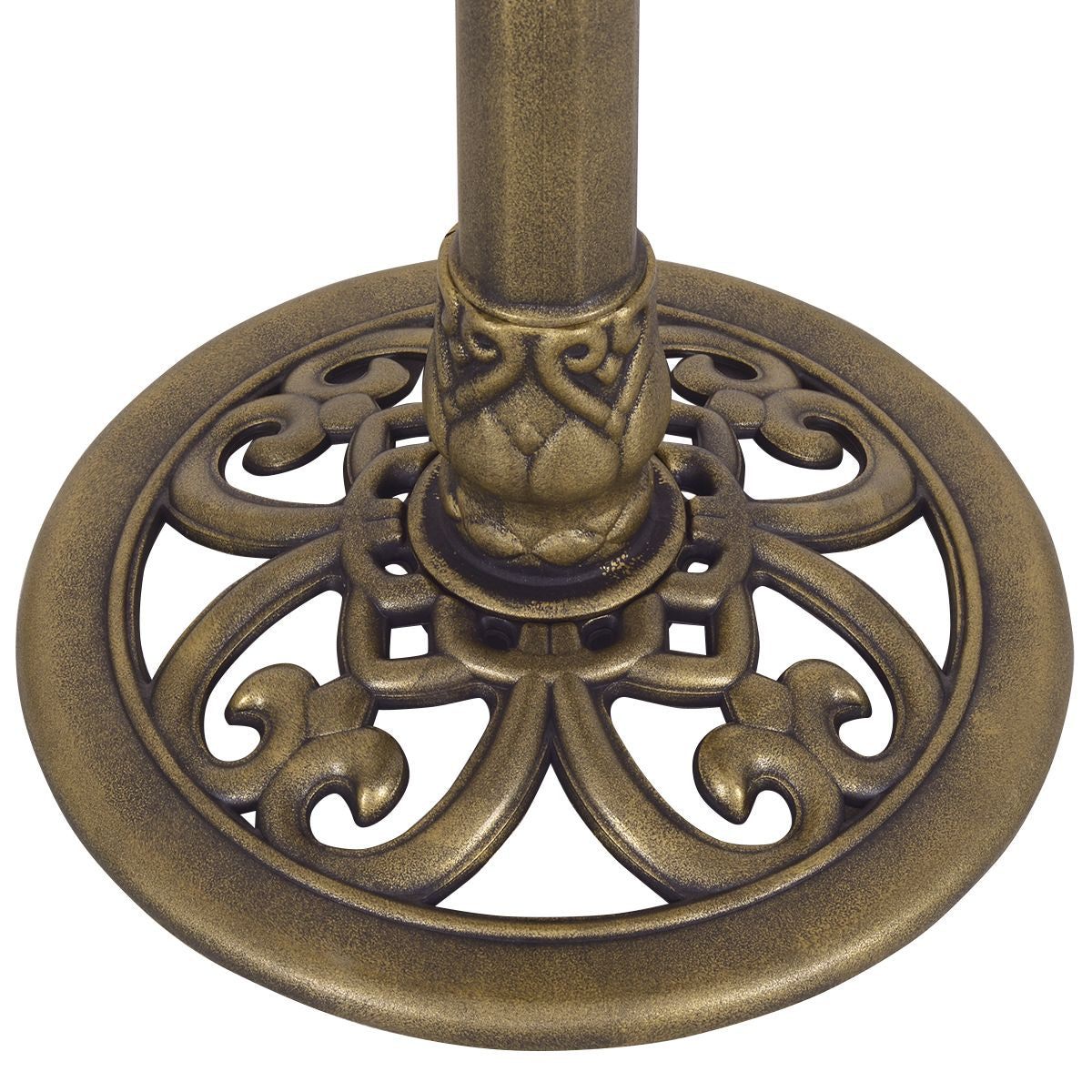 Vogelfutterstation Vogel Feeder Futterstation Vogelfutterspender Stand 50 X 76 Cm Bronze
