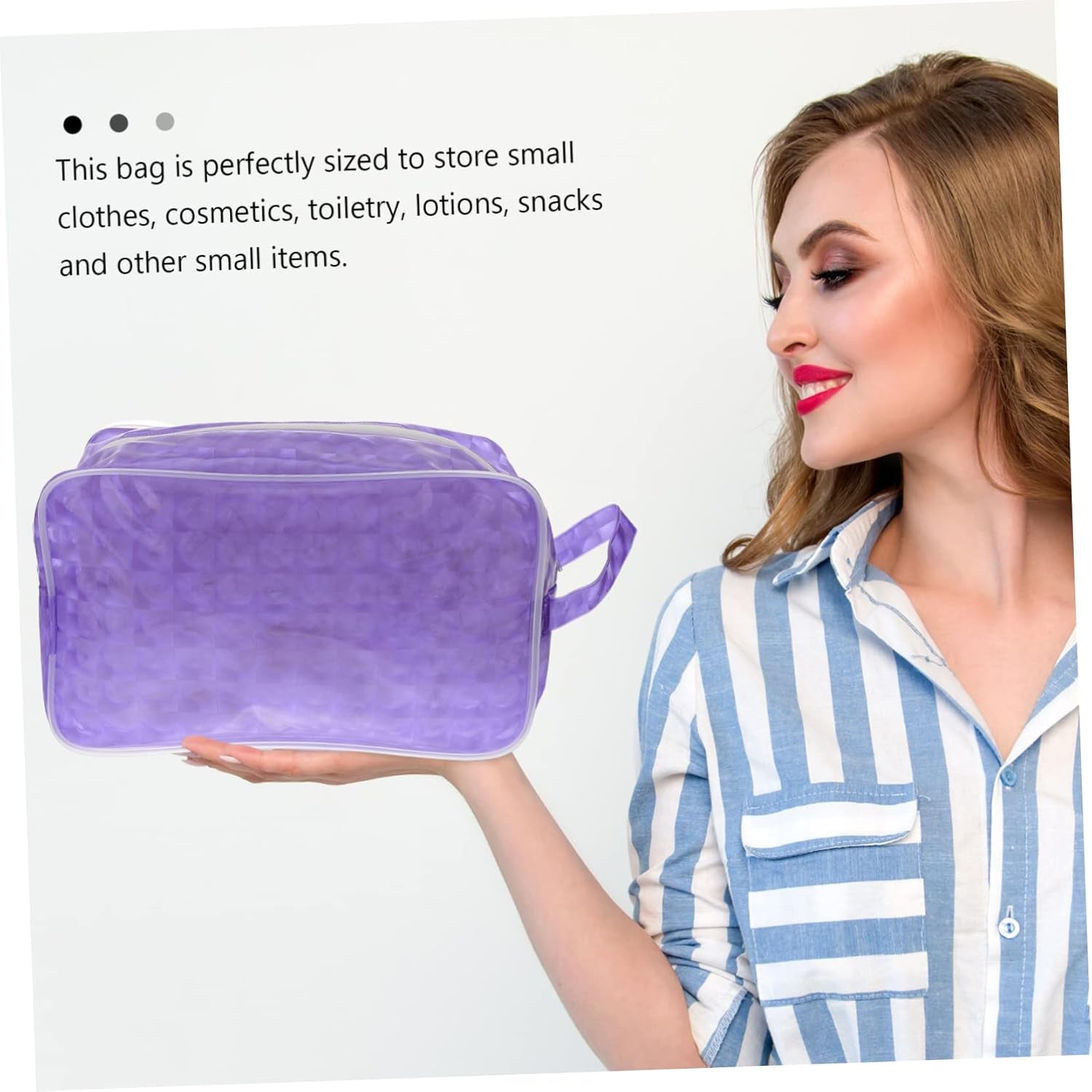 DOITOOL Reisetasche Kulturbeutel Eva Organizer Grau Mit Reißverschluss Für Reisen Schwimmen Strand