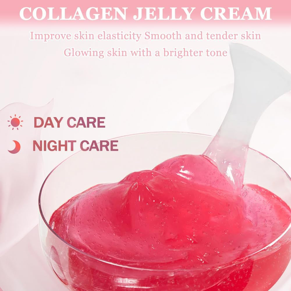 ® Collagen Jelly Cream, Anti-Aging Feuchtigkeitspflege, Boosts Skin'S Barrier Hydration, Stärkt Die Feuchtigkeitsbarriere Der Haut