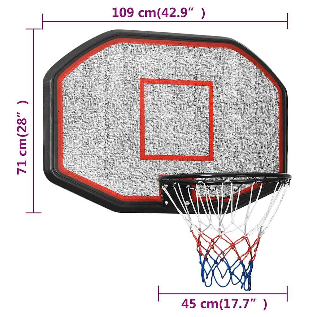 Basketballkorb Polyethylen Basketball Rückwand Set Mehrere Auswahl VidaXL