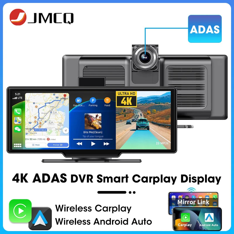 10.26 Inch 4K ADAS Car DVR Wireless Carplay Android Auto Car Radio Multimedia GPS Navigation Video Player BT WIFI Stereo
