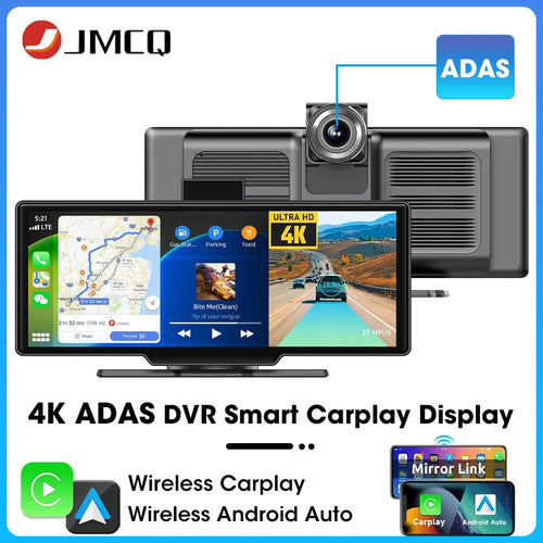 10.26 Inch 4K ADAS Car DVR Wireless Carplay Android Auto Car Radio Multimedia GPS Navigation Video Player BT WIFI Stereo