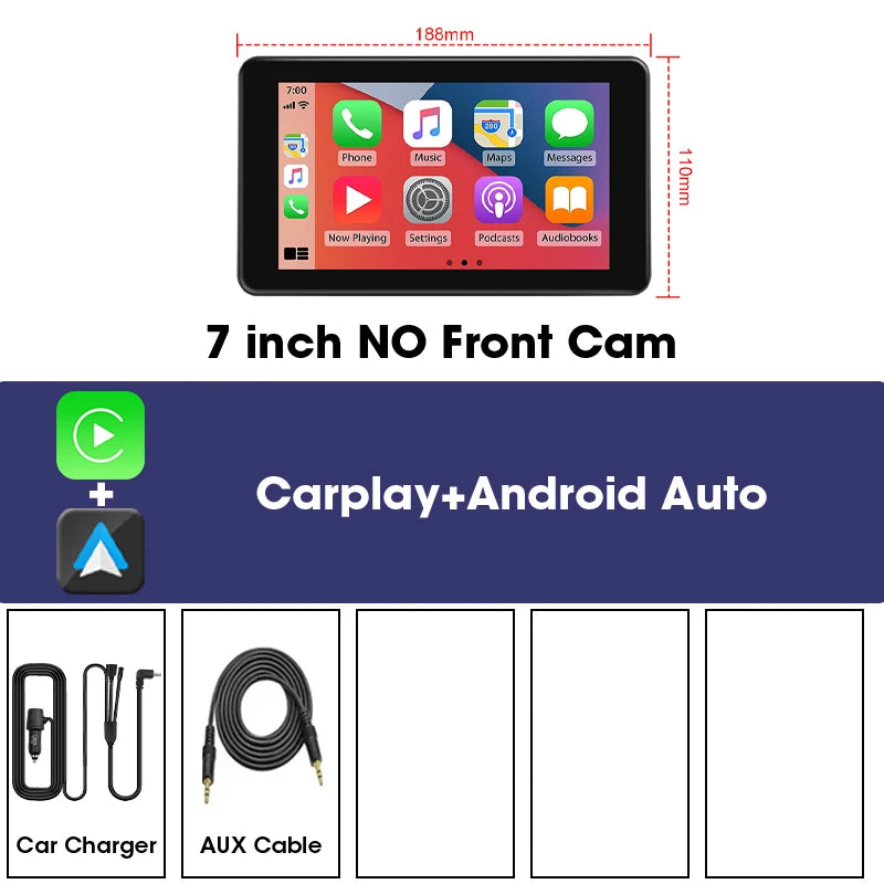 10.26 Inch 4K ADAS Car DVR Wireless Carplay Android Auto Car Radio Multimedia GPS Navigation Video Player BT WIFI Stereo