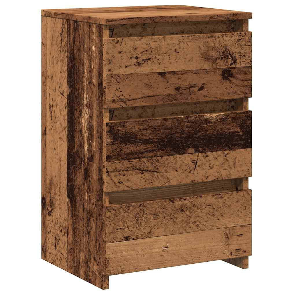 Nachttisch Altholz-Optik 40X35X62,5 Cm Holzwerkstoff