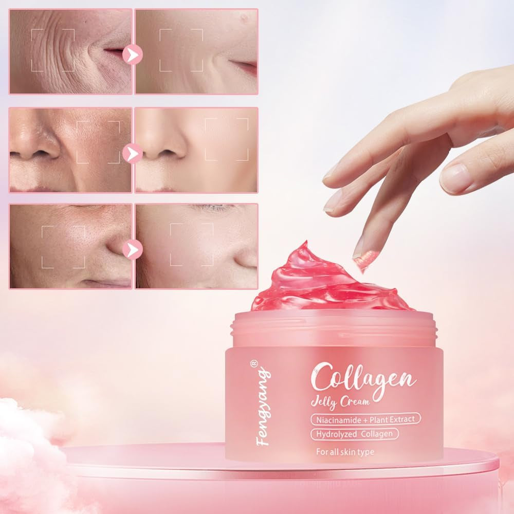 ® Collagen Jelly Cream, Anti-Aging Feuchtigkeitspflege, Boosts Skin'S Barrier Hydration, Stärkt Die Feuchtigkeitsbarriere Der Haut