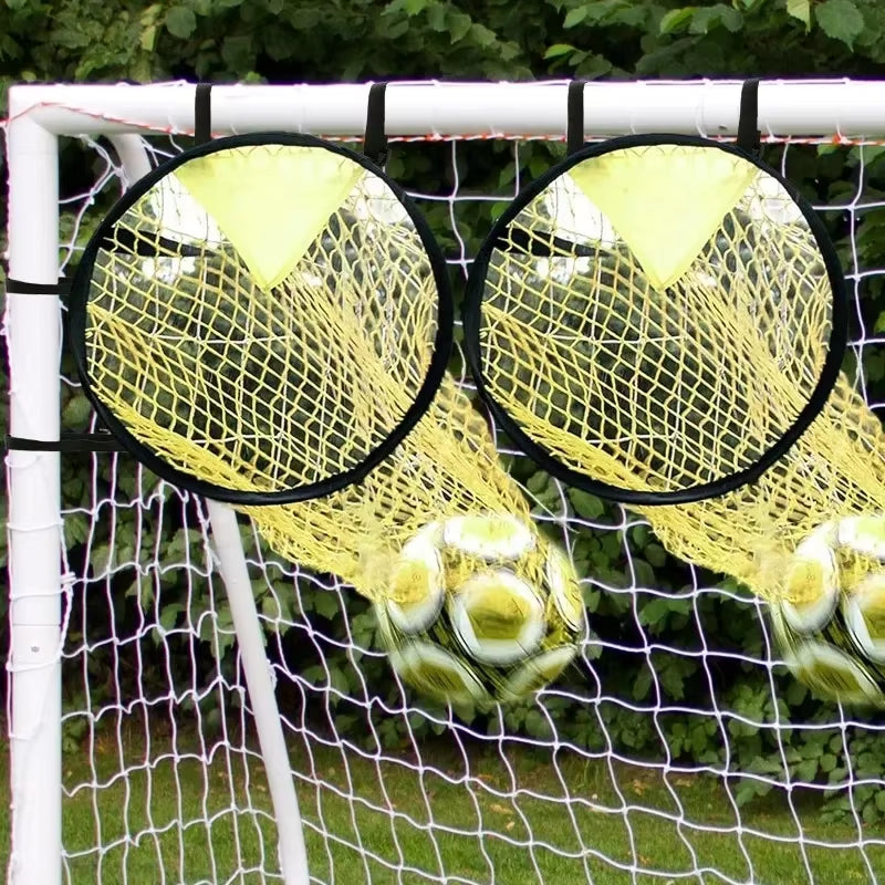 Football Target Net Foldable Football Training Net Easy to Attach and Detach Soccer Goal for Football Training Practice 17X28In
