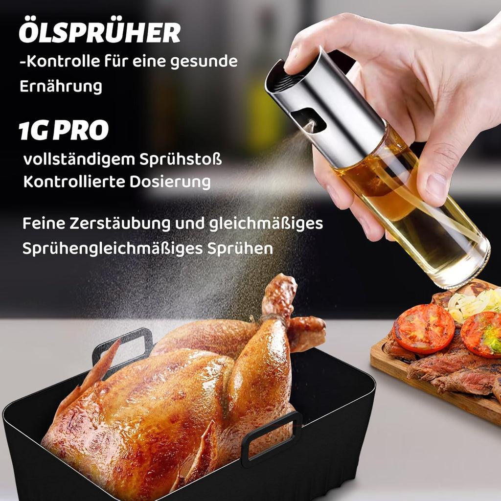 Ninja Heißluftfritteuse Zubehör - Airfryer Zubehör Set Für Ninja Foodi Max Dual Zone AF400EU/AF300EU, AF400EUCP, DZ400EU, 7,6L–9,5L | Bpa-Frei, Spülmaschinenfest, Wiederverwendbar