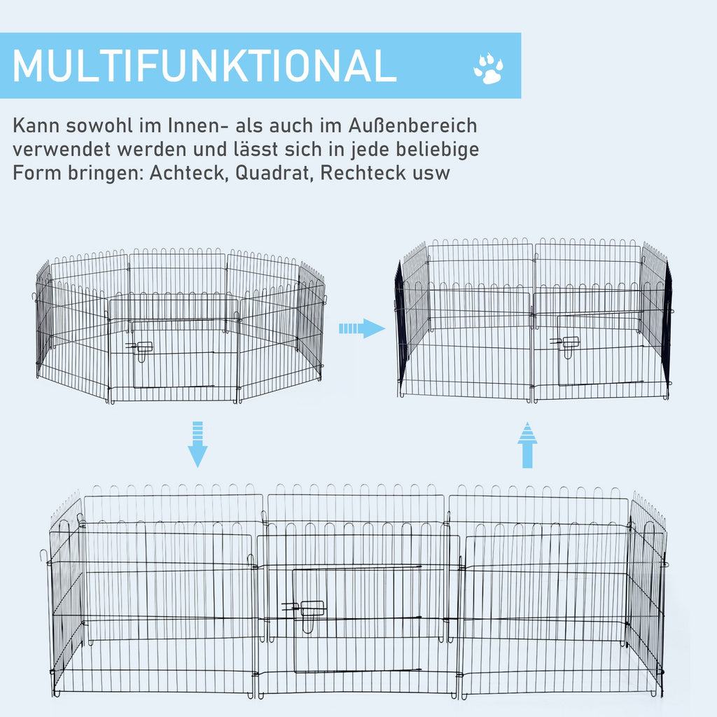 Pawhut Welpenauslauf Welpenzaun Laufstall Freilaufgehege Welpengitter 5 Maßen