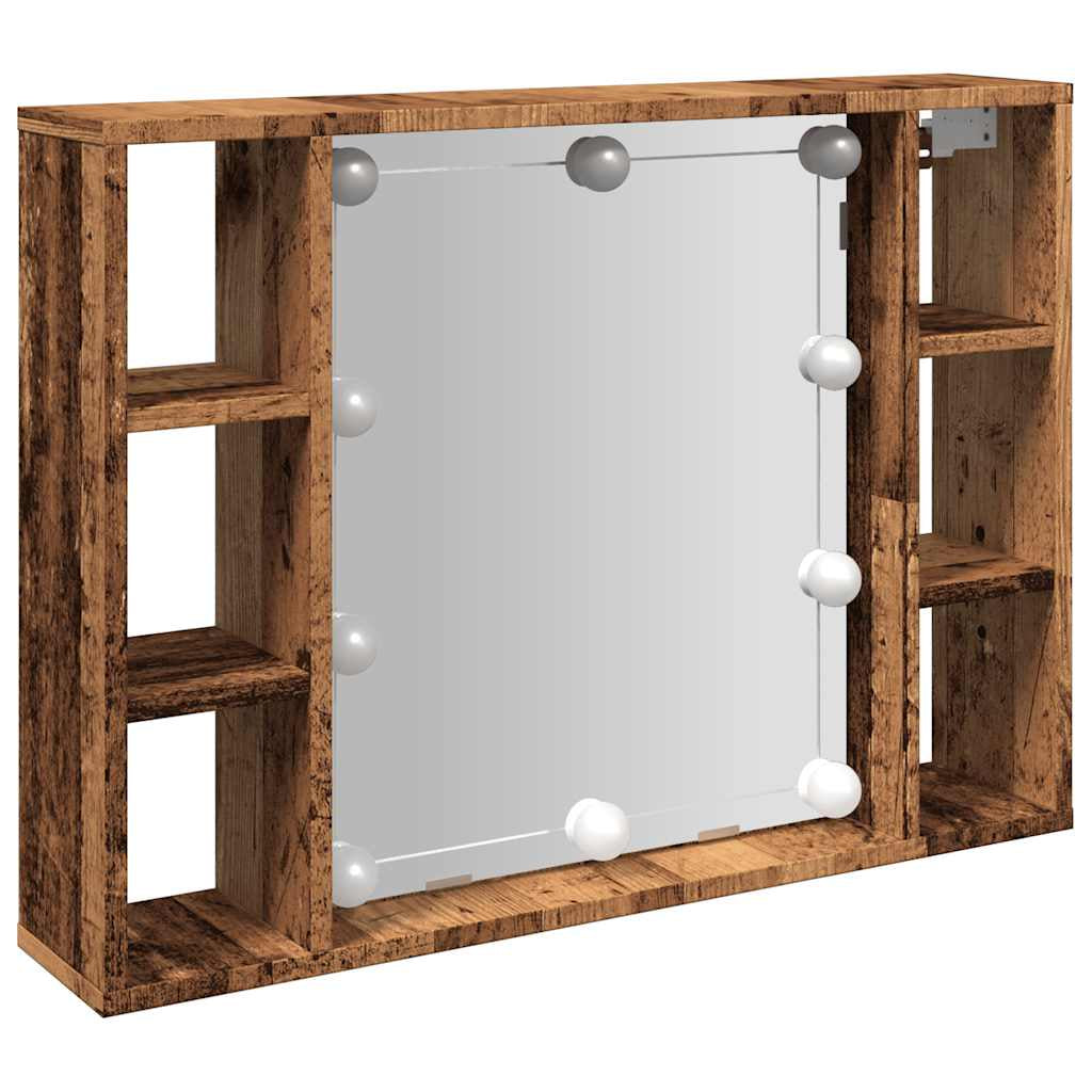 Spiegelschrank Mit LED Badschrank Badspiegel Badezimmer Hängeschrank VidaXL