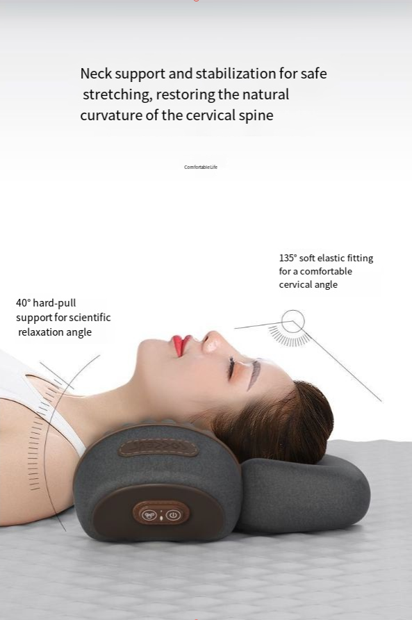 (US-DE Shipping) Heated Cervical Support Pillow for Neck and Spine Relief