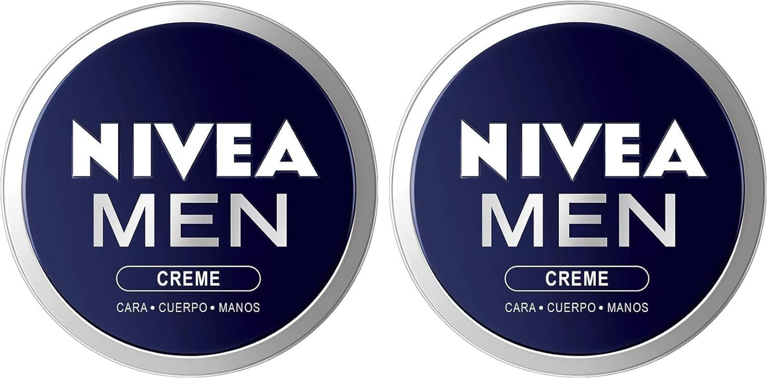 NIVEA MEN Creme (1 X 150 Ml), Crema Para Hombres, Crema Para Cara, Crema Corporal Hidratante, Crema Multiusos Hidratante Para El Cuidado De La Piel Masculina (Packung Mit 2)
