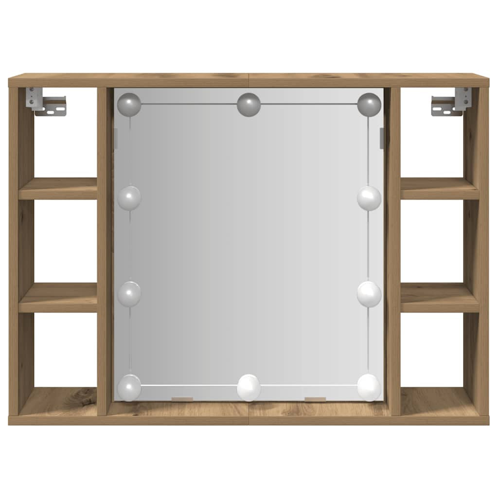 Spiegelschrank Mit LED Badschrank Badspiegel Badezimmer Hängeschrank VidaXL