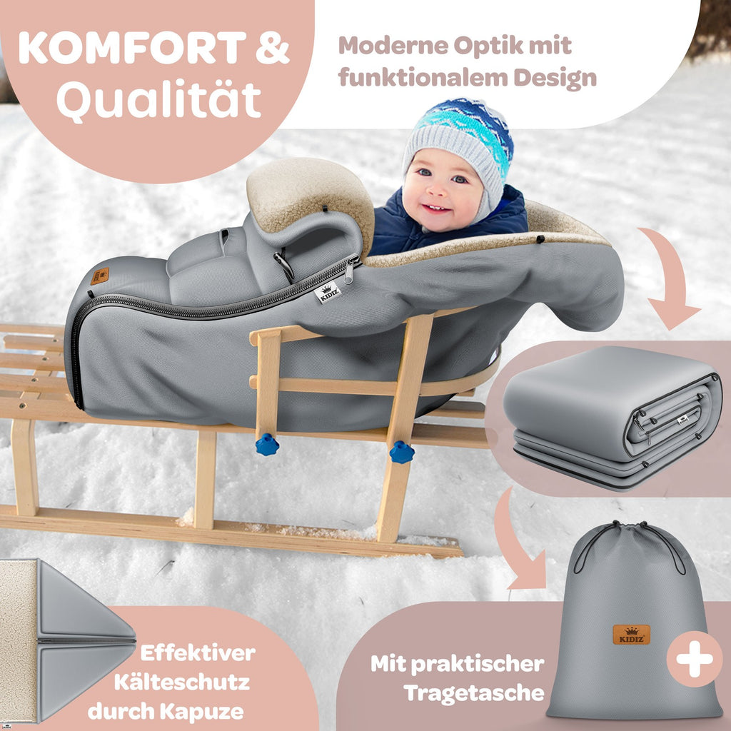 KIDIZ® Babyfußsack Baby Winterfußsack Kinderwagenfuß